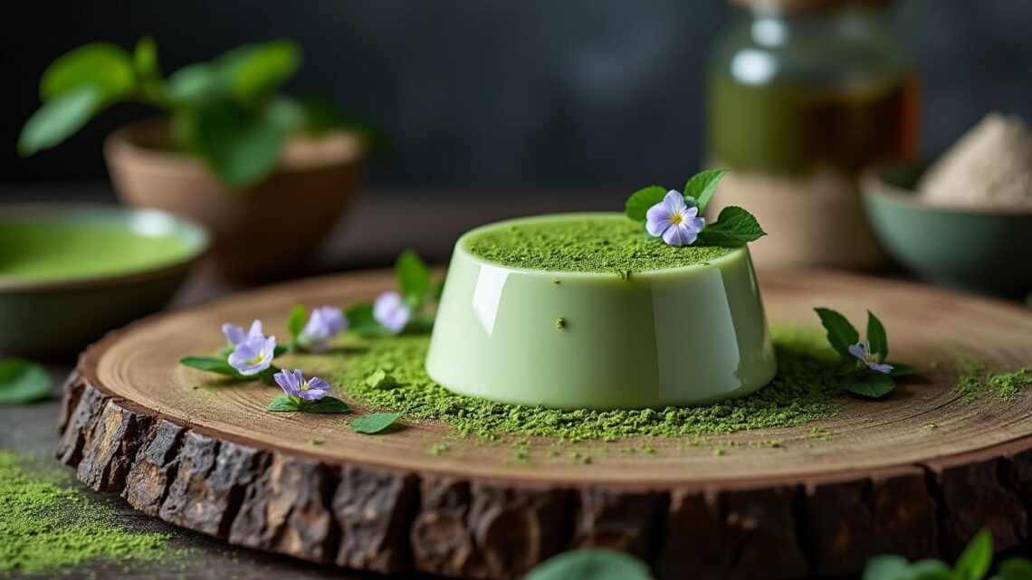 La panna cotta au thé matcha : une recette simple et délicieuse à réaliser