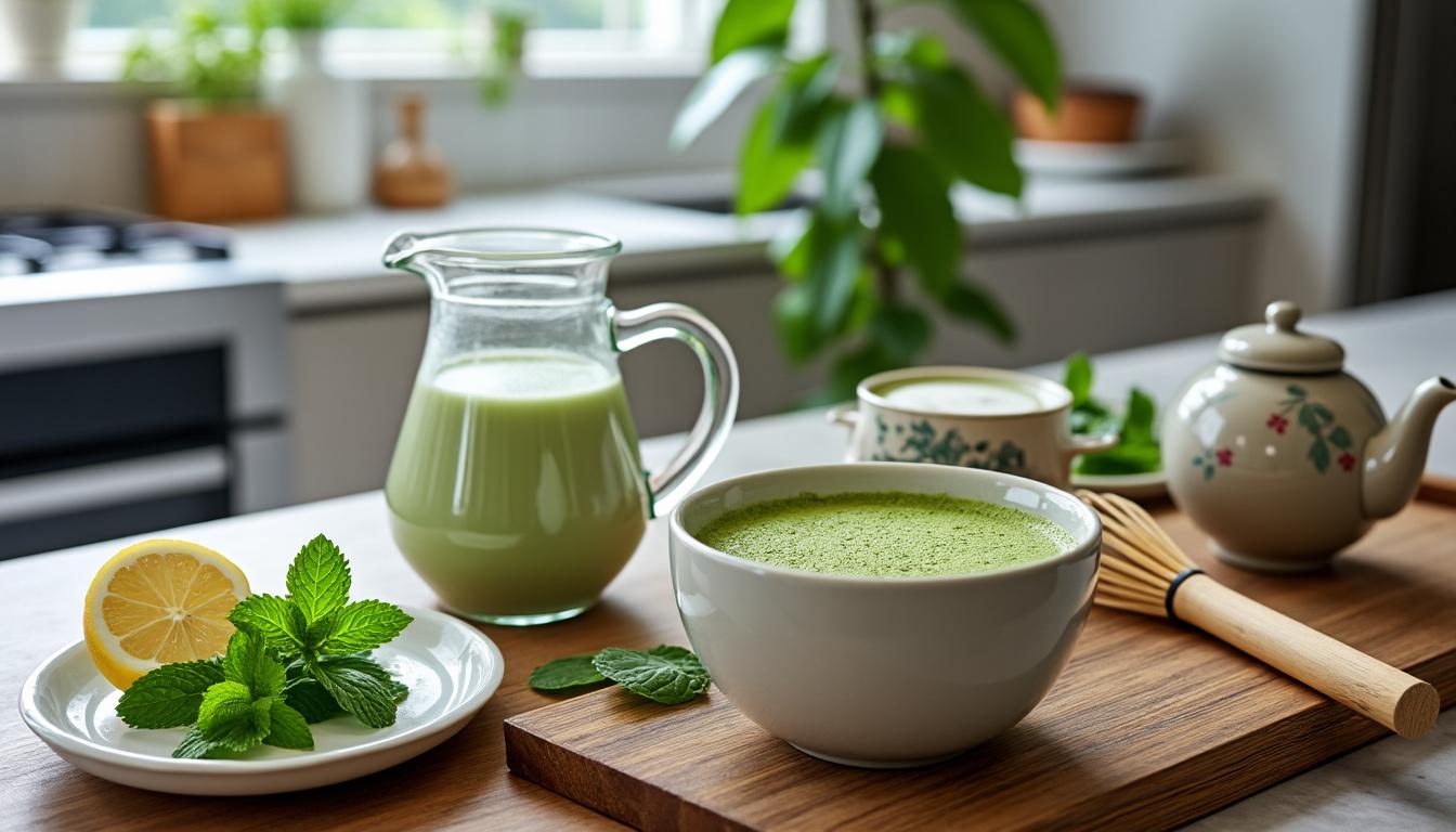 découvrez une délicieuse recette de gâteau au yaourt alliant la douceur du yaourt et l'arôme unique du thé matcha. idéal pour une pause gourmande, ce dessert fait maison ravira vos papilles avec son originalité et sa légèreté. parfait pour toutes les occasions !
