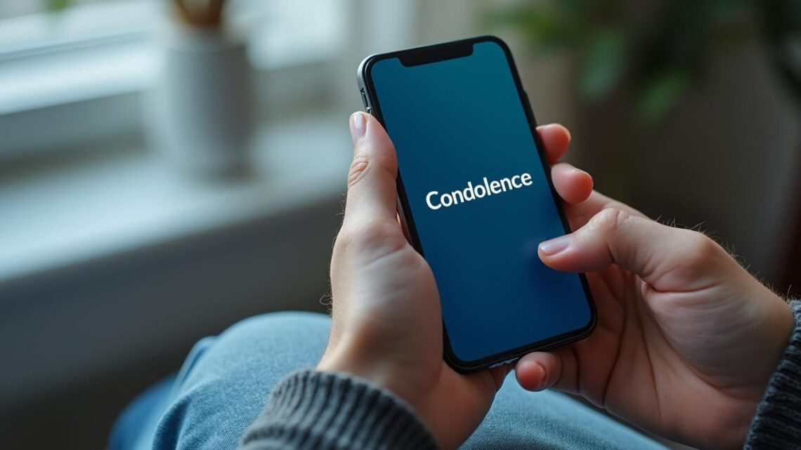Pourquoi un SMS pour des condoléances peut être une belle attention