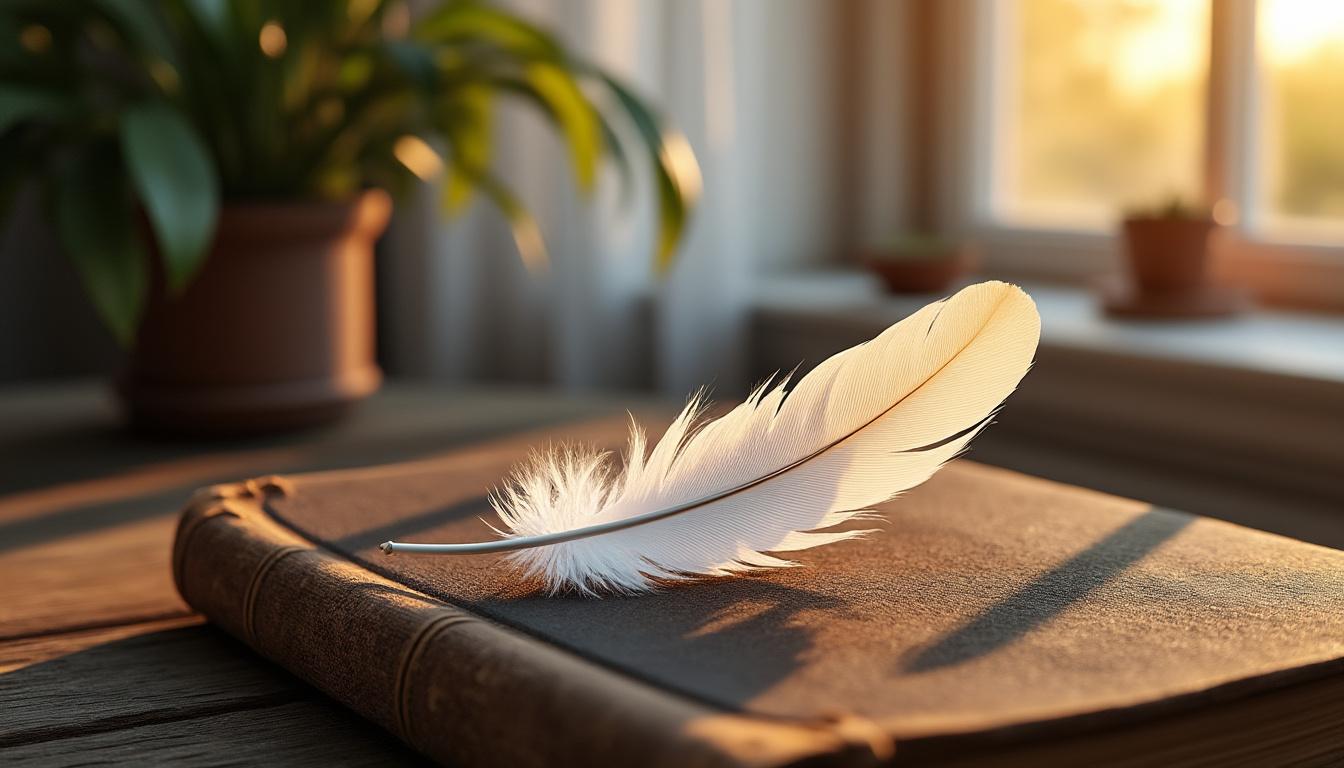 découvrez les significations et les étapes à suivre après avoir trouvé une plume blanche dans votre maison, un symbole souvent porteur de messages et de paix.