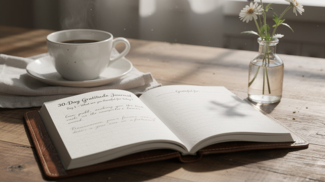 Un carnet de gratitude pour transformer votre mentalité en 30 jours