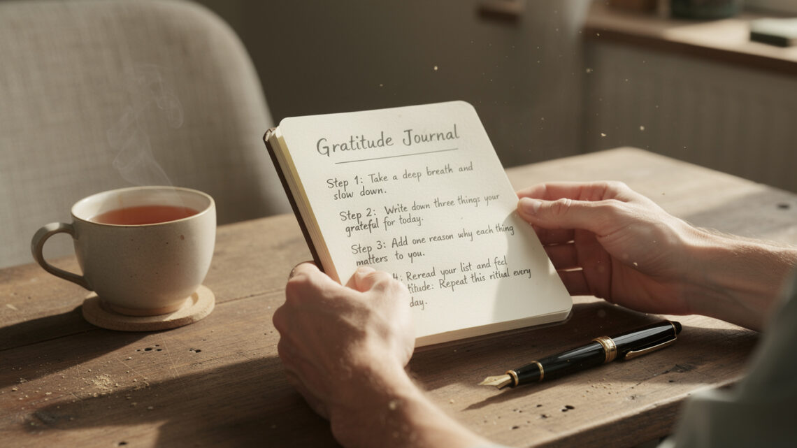 Comment commencer le journal de gratitude : guide étape par étape