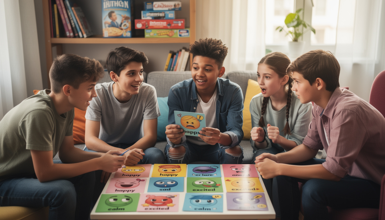 découvrez comment fabriquer un jeu sur les émotions pour favoriser la communication et l'expression chez les adolescents, renforçant ainsi leurs compétences sociales et émotionnelles.