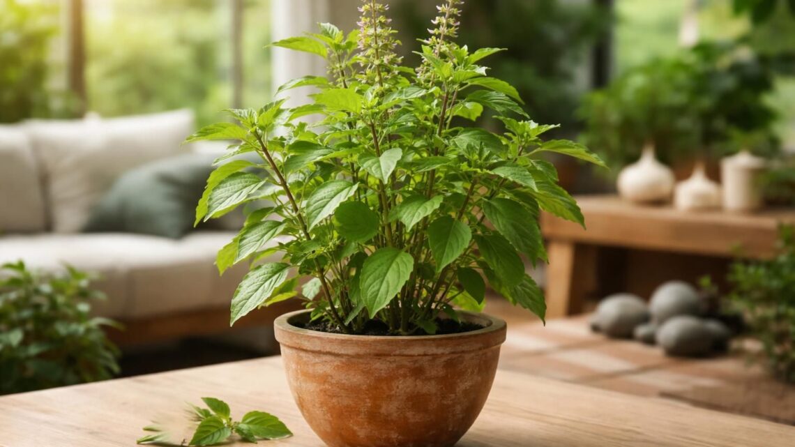 Le plant Ocimum Sanctum Tulsi : une solution naturelle contre le stress