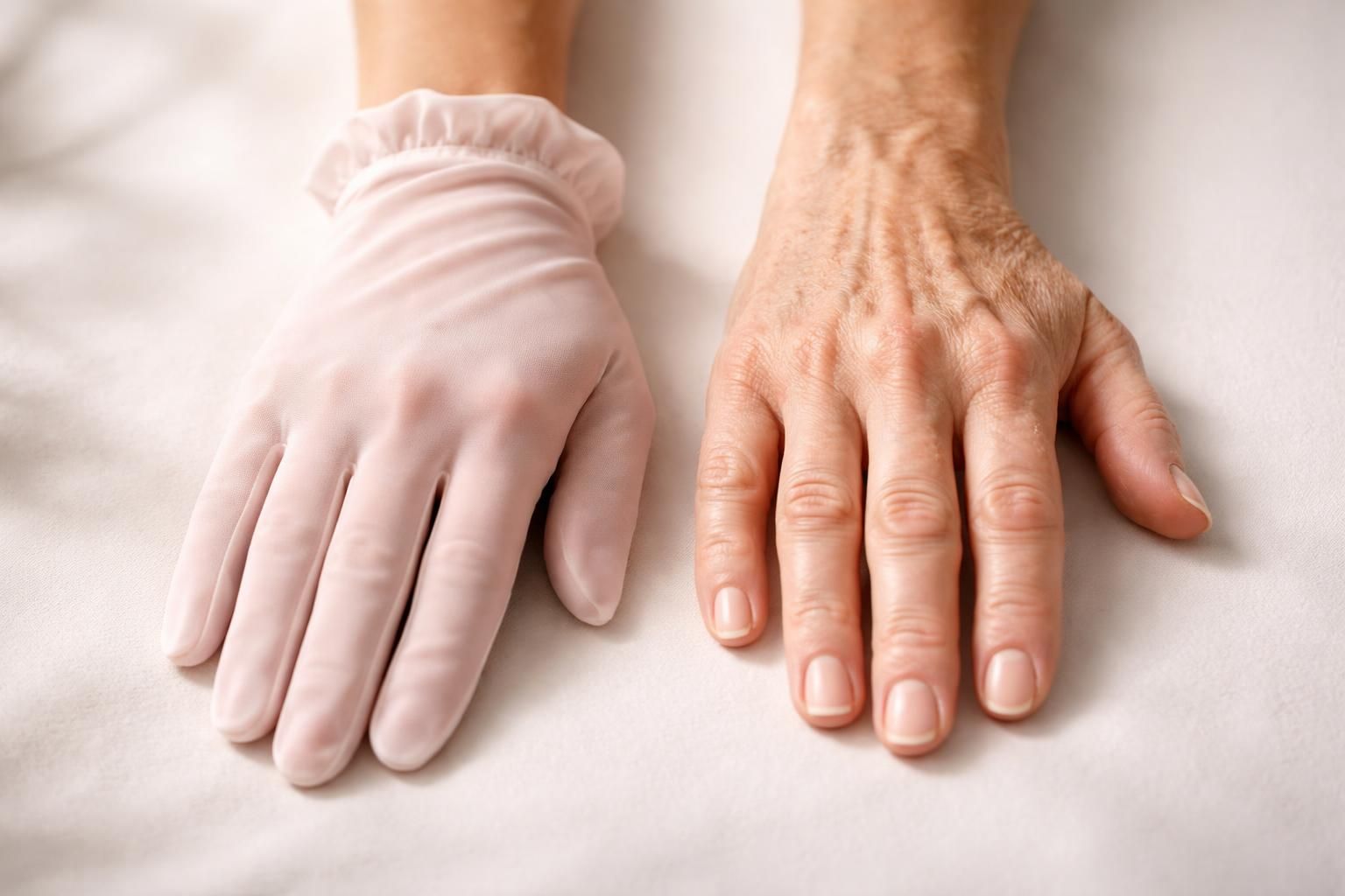 découvrez comment le gant de nuit pour les mains peut ralentir le vieillissement cutané en apportant hydratation et protection pendant le sommeil.