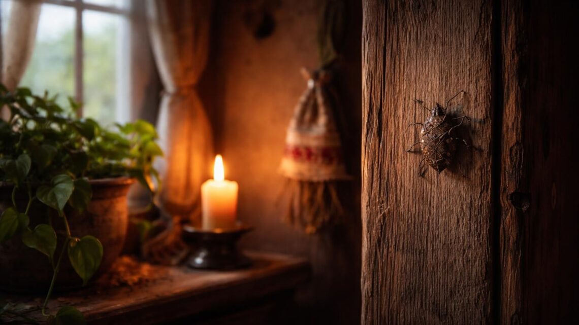 Que représente la signification de la punaise marron dans la maison selon les croyances populaires ?