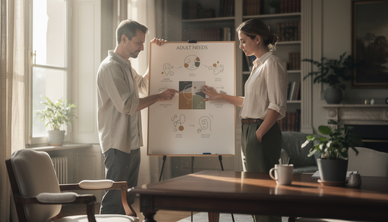 découvrez le tableau des émotions pour identifier les besoins essentiels de l'adulte et vivre une vie alignée, équilibrée et sereine au quotidien.