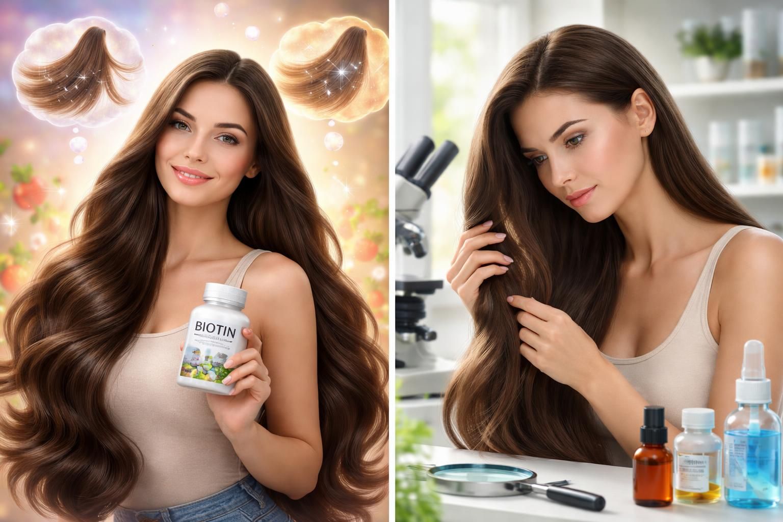 découvrez la vérité sur la biotine pour les cheveux : mythe ou réalité, guide complet pour choisir le meilleur supplément et booster la santé de vos cheveux.