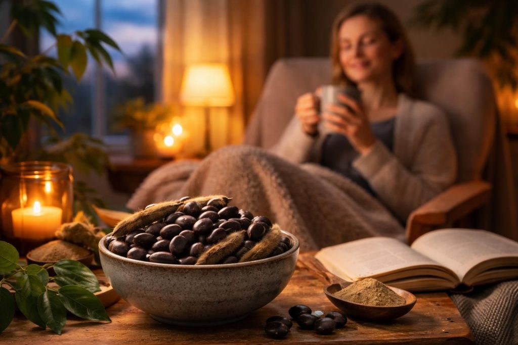 découvrez comment le mucuna, pris le soir, peut favoriser la détente et la relaxation naturelle pour un sommeil réparateur et un bien-être quotidien.
